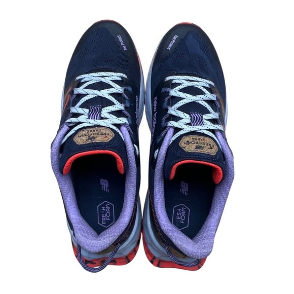 New Balance Women's Navy Blue & Purple Mesh Fresh Foam Garoé Running Shoes Sz 9 - Picture 5 of 8